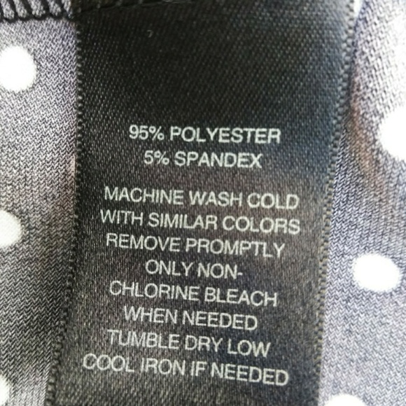 WHBM top black and white small Polk a dots halter - Picture 5 of 6